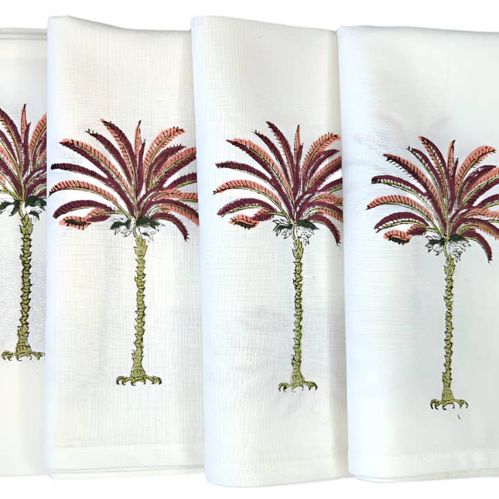 Palm Tree Pink Napkin, Set of 4 and other Purchase Wholesale palmier. Free Returns & Net 60 Terms on Faire trending on Faire.