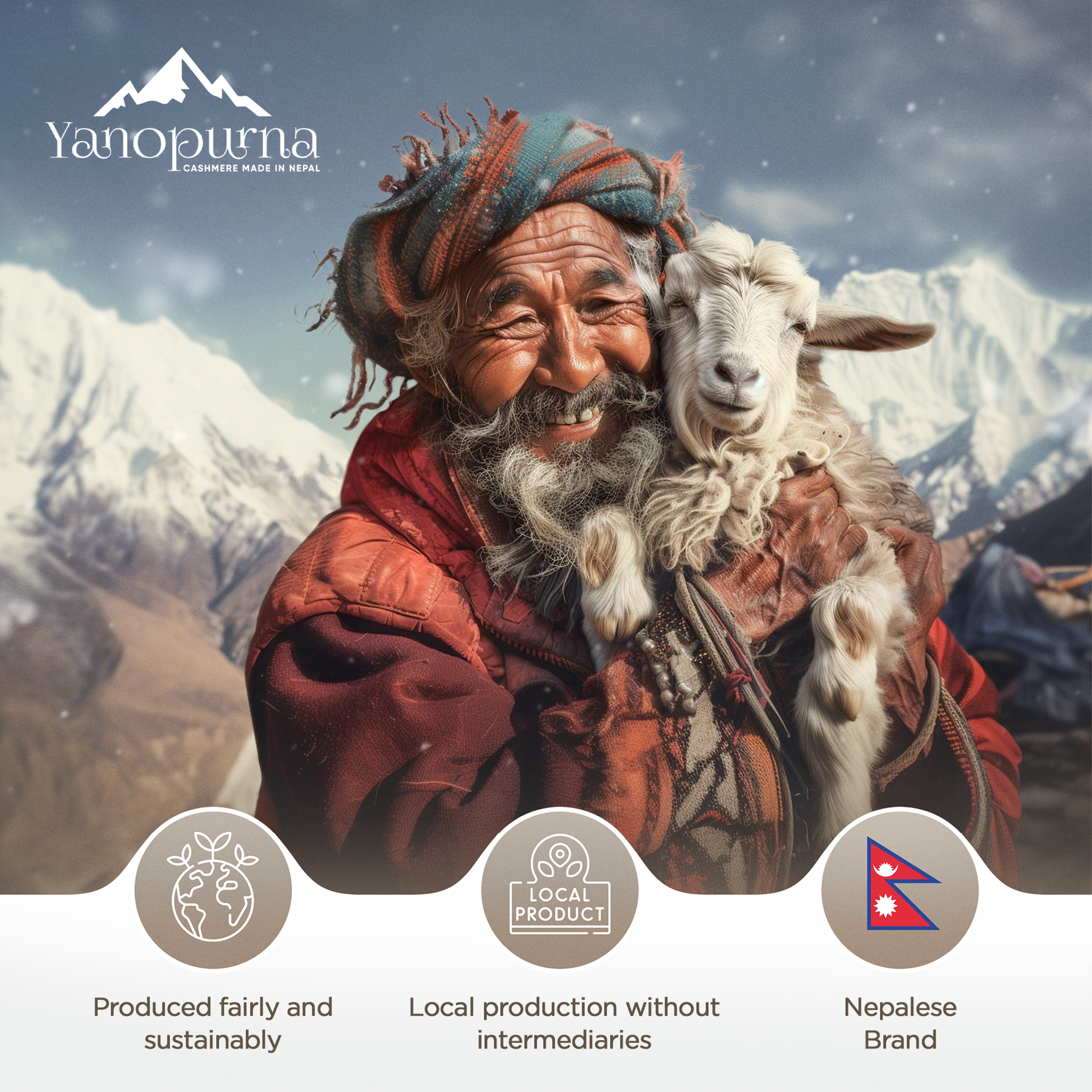 yanopurna - Wholesale Throw Blanket - Cashmere blanket with checkered pattern - grey-brown7