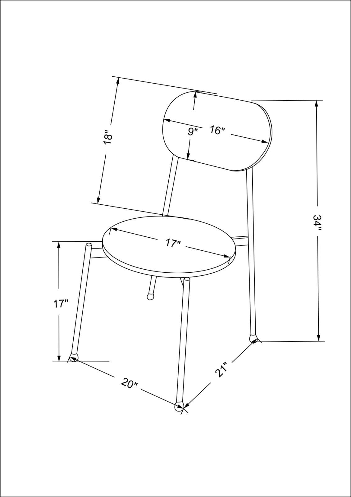 Mango Furniture Inc. - Wholesale Chair - Mia Dining Chair-Set of 25