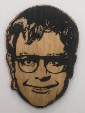 Elton John - Wood Ornament, Magnet, Keychain, Pin for wholesale by LetterCraft