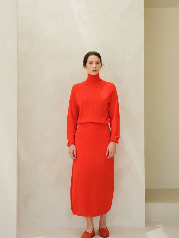 Lèmme - Vendita all'ingrosso Vestito - Donna - Abito in lana merino extrafine (maglia 3D)7