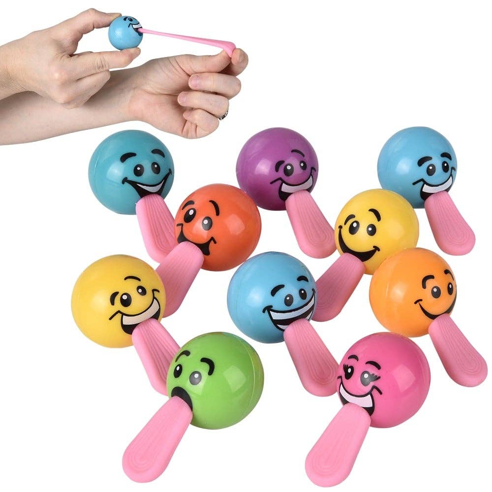 La Luna Bella - Toys - Wholesale Classic Toy - Kids - 1.25" STRETCH TONGUE SILLY FACE BALL (50PC/UN) LLB kids toys0