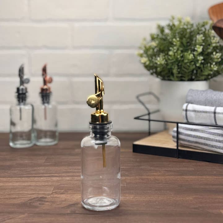 4-ounce Apothecary Bottle with Weighted Pour Spout for wholesale by Blush Apothecary