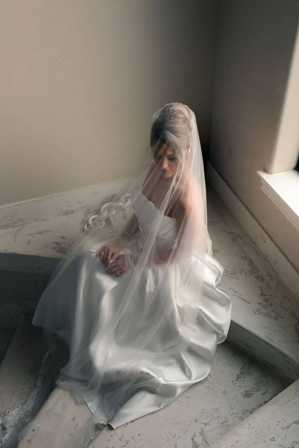 Petite Mariee Boutique - Wholesale Sluier - Dames - Minimalistische tule sluier2