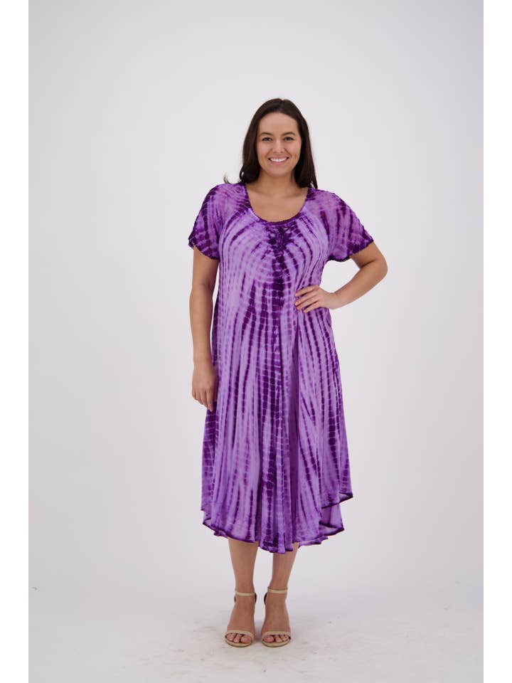 Advance Apparels - Wholesale Dress - Women's - Festival Ready Tie-Dye Dress 17601