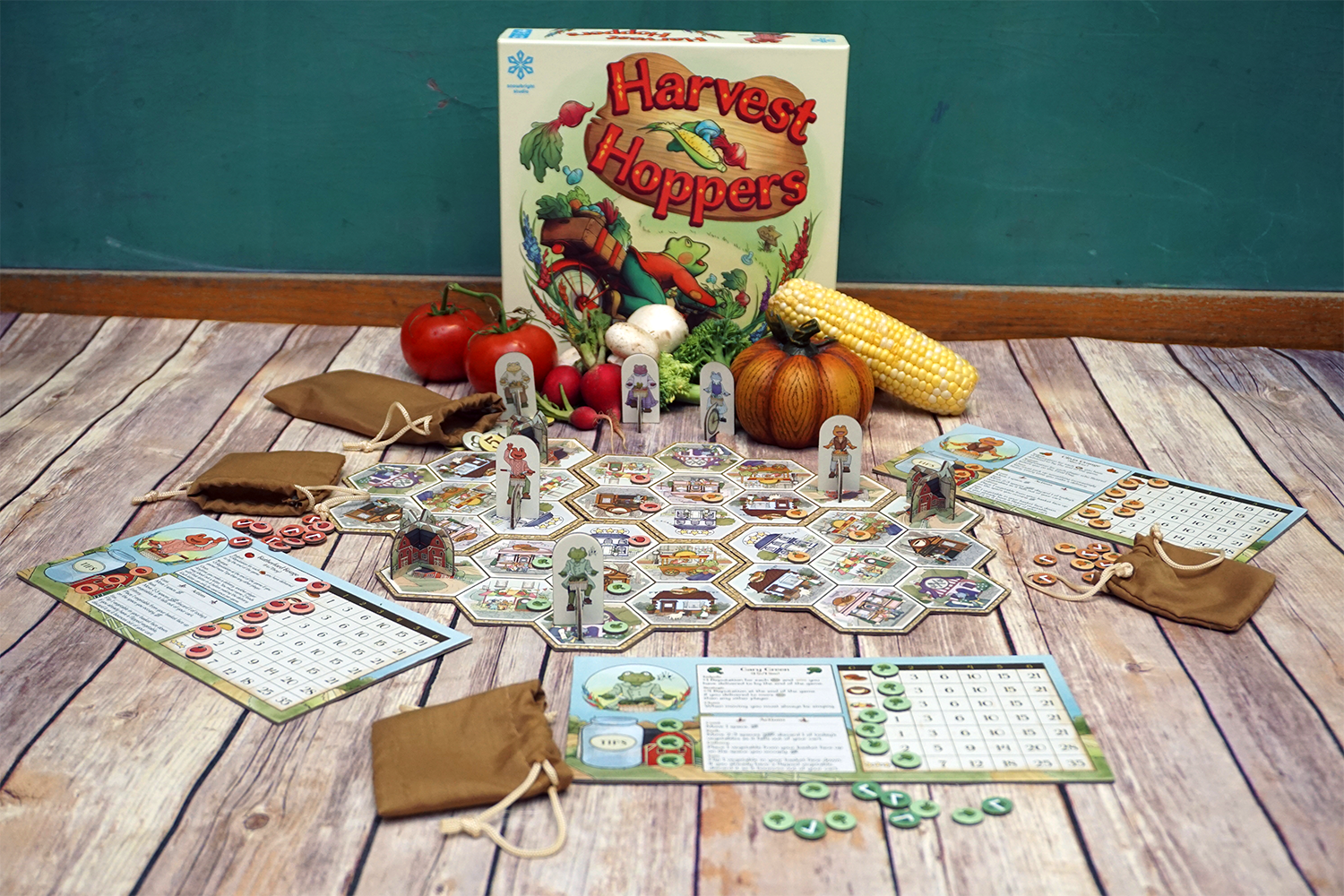 Snowbright Studio - Wholesale Board Game - Harvest Hoppers, a cozy board game2
