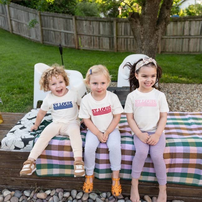 Organic Tee | St. Louis | Made in the US for wholesale by Bohemian Babies