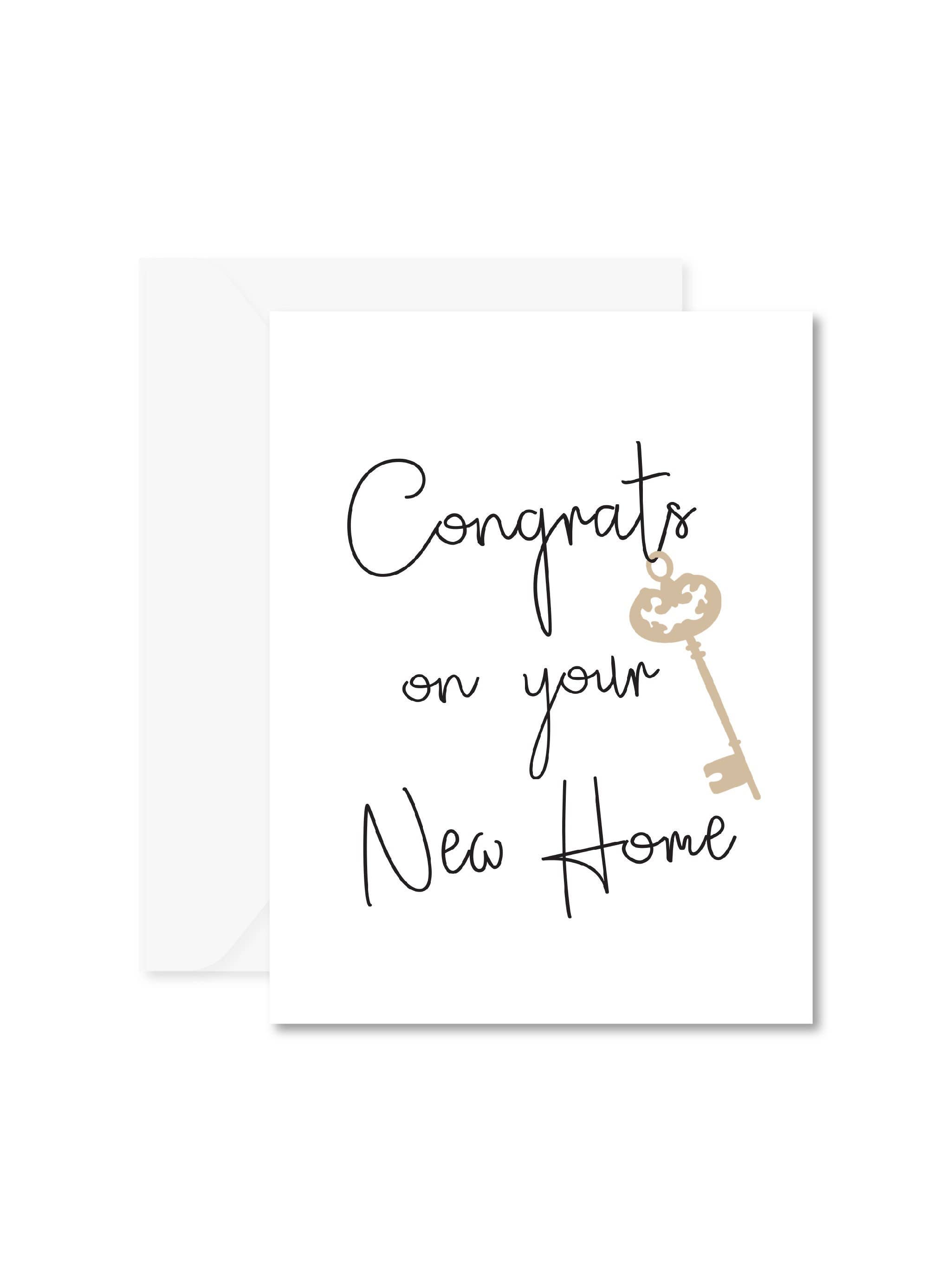 Abate Graphics - Wholesale Congratulations Card - Congrats On Your New Home A2 Greeting Card0