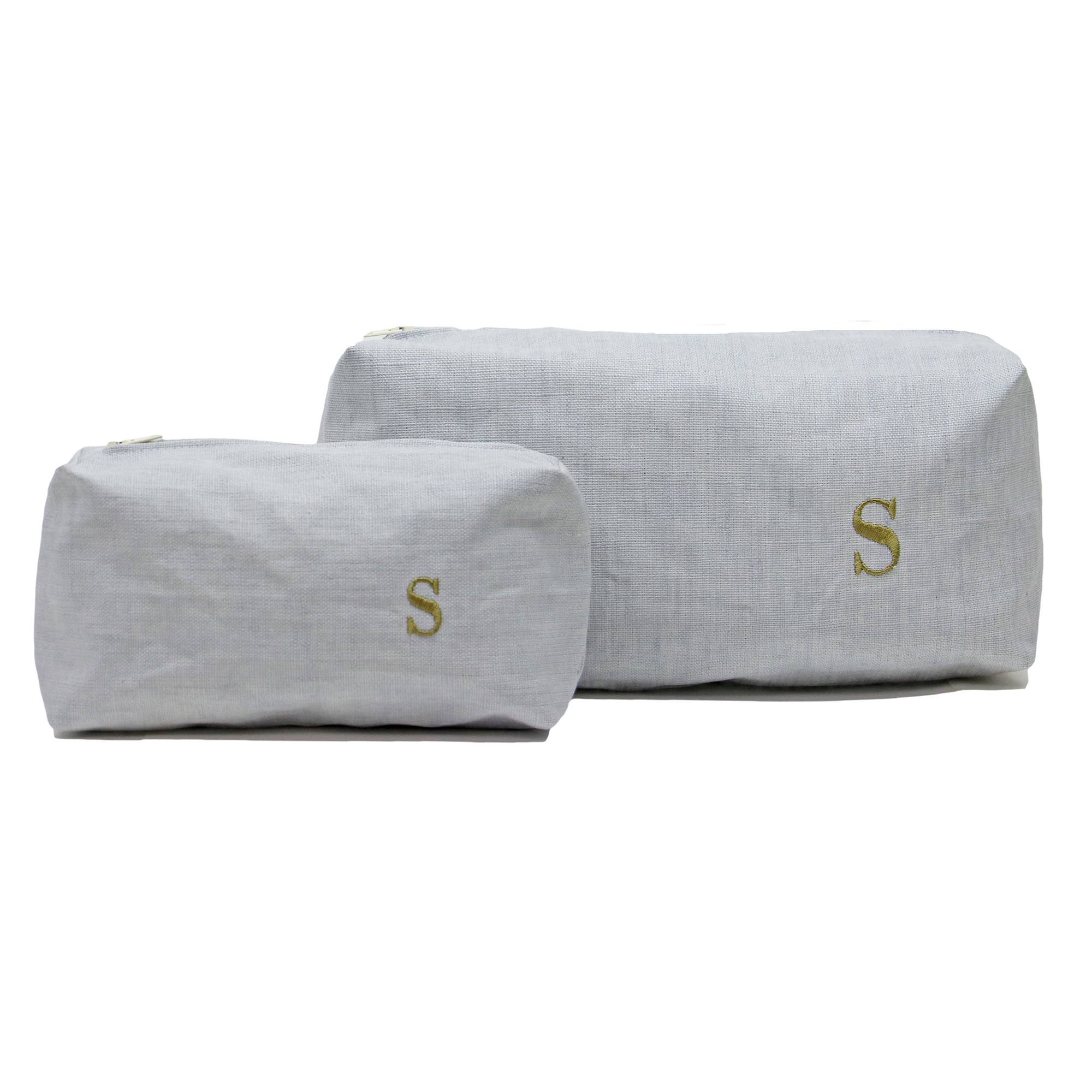 Giardino Segreto - Wholesale Makeup/Cosmetic Bag - CUSTOMIZABLE stain-resistant linen beauty12