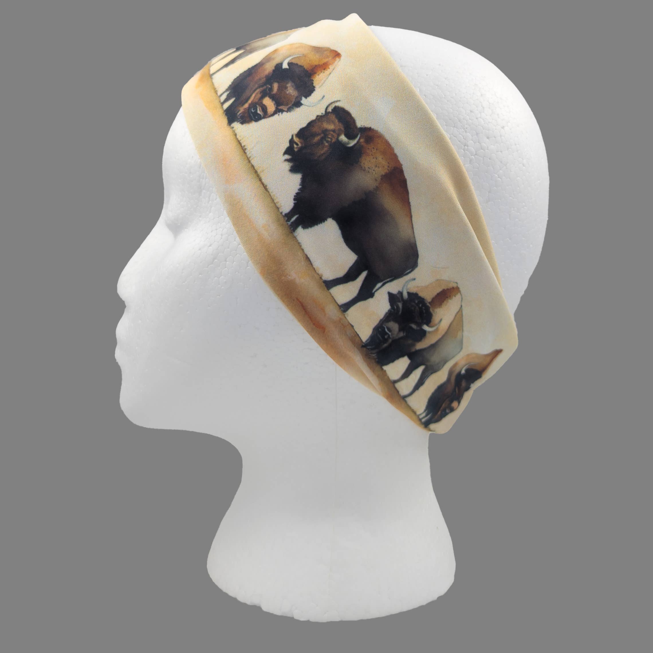Gem City Attire - Wholesale Sports Headband - Unisex - HW169 - Buffalo Herd Headwrap1