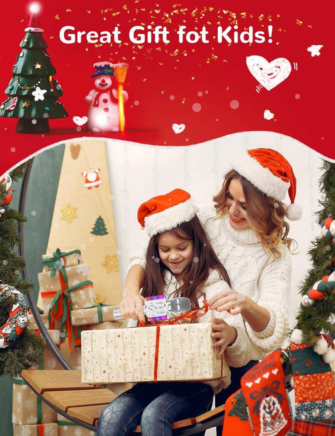 VIGOR - Wholesale Musical Toy - Kids & Baby - Karaoke Microphone Machine Toys for kids Bluetooth Microphone with LED Light, Birthday Gift(10 Pack)4