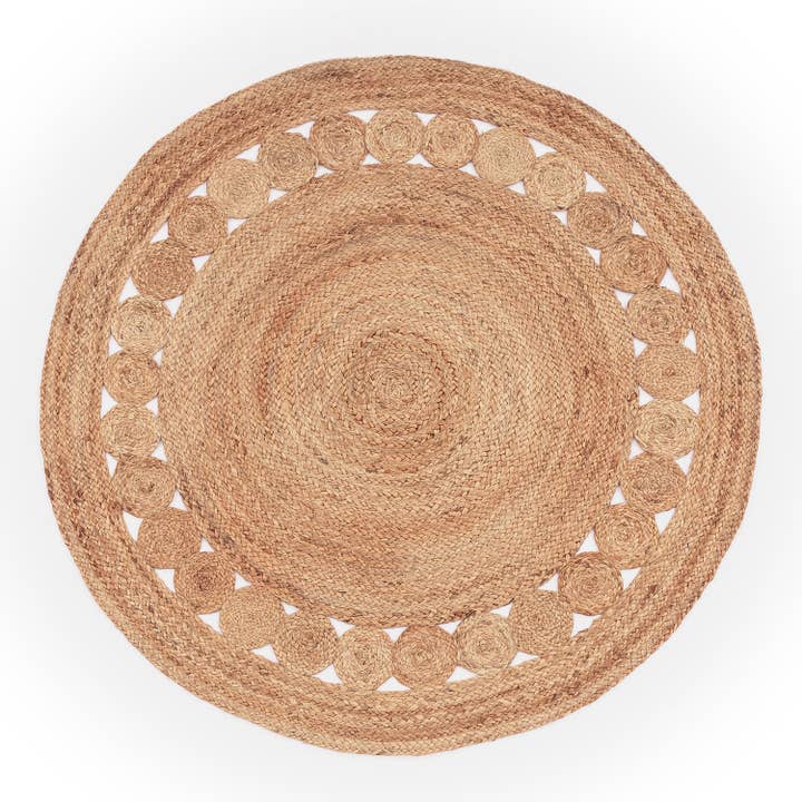 Paco Home - Wholesale Area Rug - Boho Rug Kaia Hand-Made with Natural Colors & Jute Fibers2