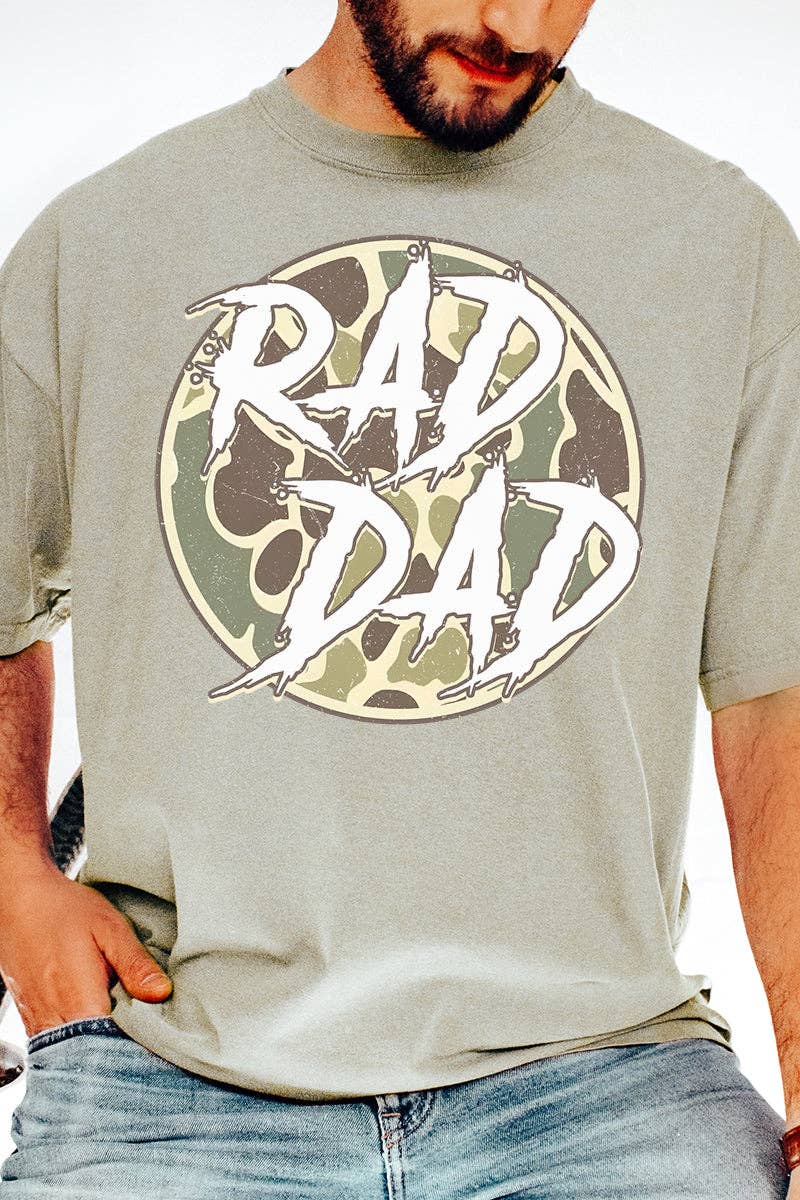 Wholesale Accessory Market - Wholesale Screen Printed T-Shirt - Men's - Camo Rad Dad Comfort Colors Adult Ring-Spun Cotton Tee2