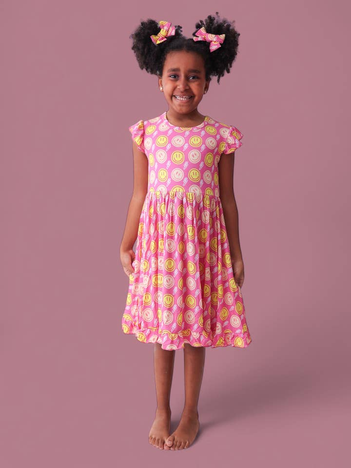 Dream Big Little Co. - Wholesale Dress - Kids - RADIANT SMILES DREAM RUFFLE DRESS26