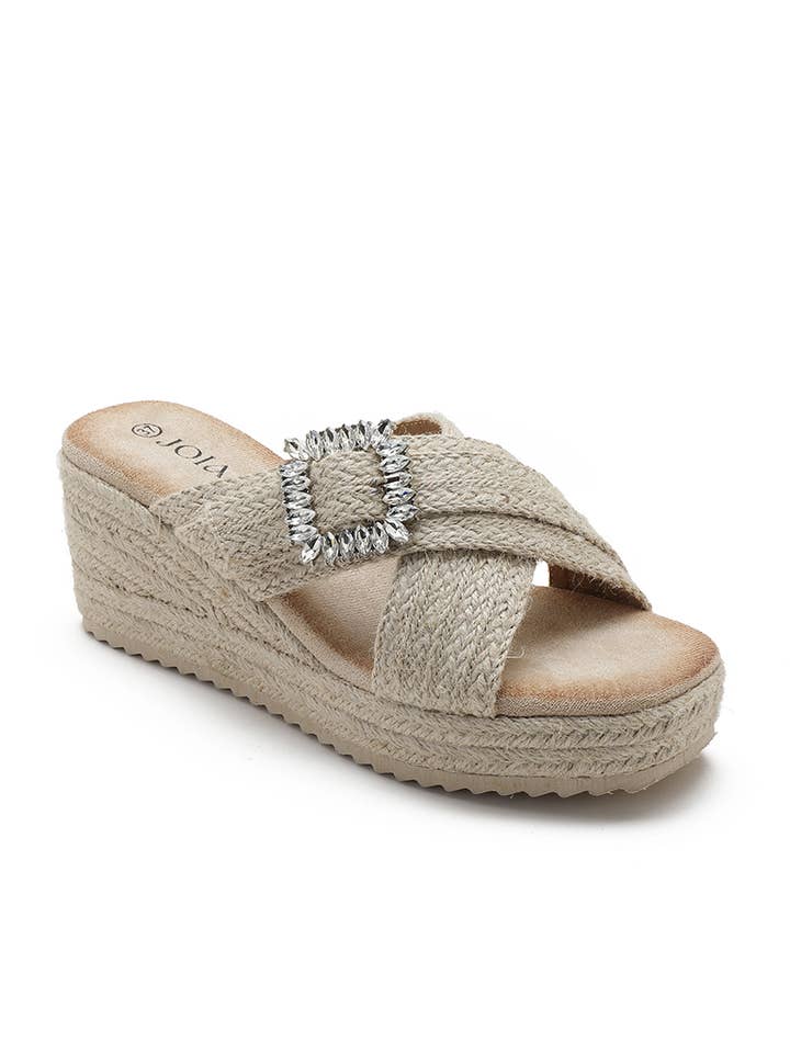 Joia Paris - Wholesale Mules - Women's - Crossed wedge mule with buckle JN-766