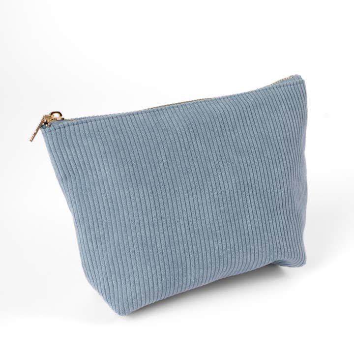 Denim Corduroy Carry-All Pouch for wholesale by Elyse Breanne Design