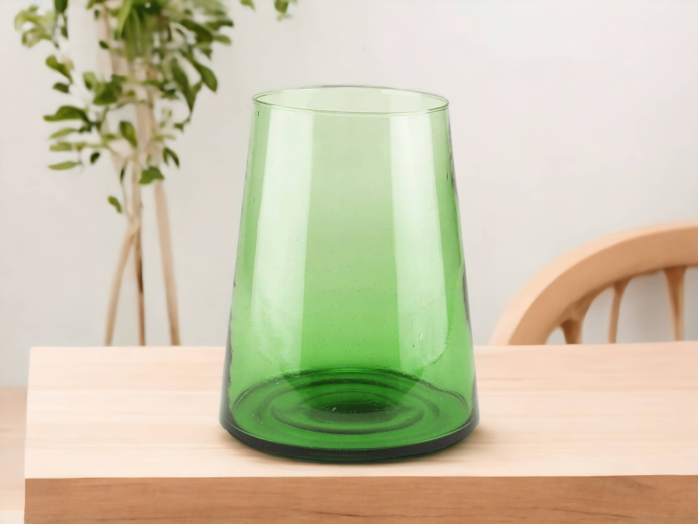 Moroccantastics - Wholesale Vase - Handmade Recycled Moroccan Glass Cone Vase - Le Verre Beldi5