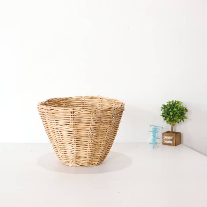 Thaihomeshop - Wholesale Basket - Small Thai Rattan Basket - Storage & Organization6