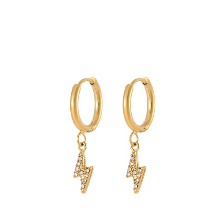 Sea Soul Home - Wholesale Huggie earrings - Lightning Bolt 0