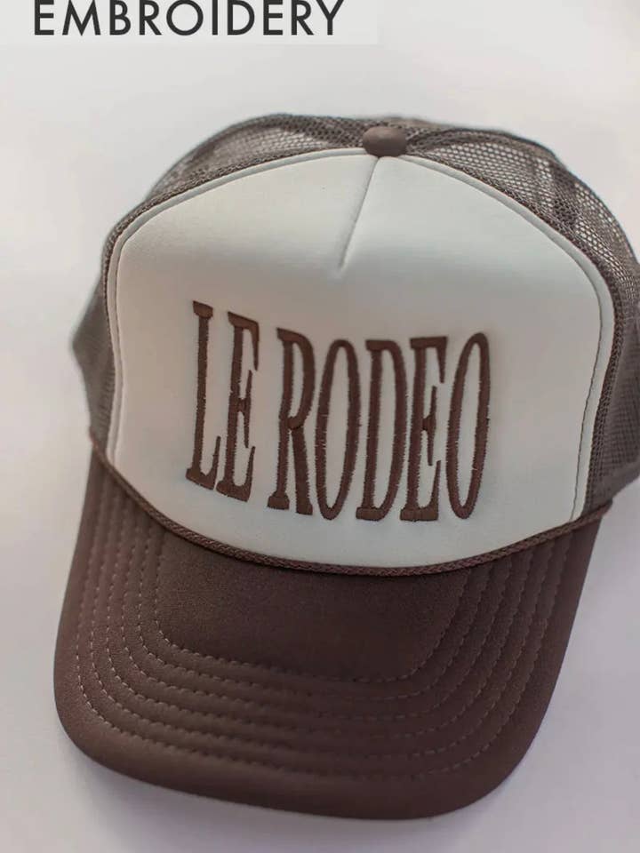 Le Rodeo Embroidered Trucker Hat for wholesale by Tatter'd Royals