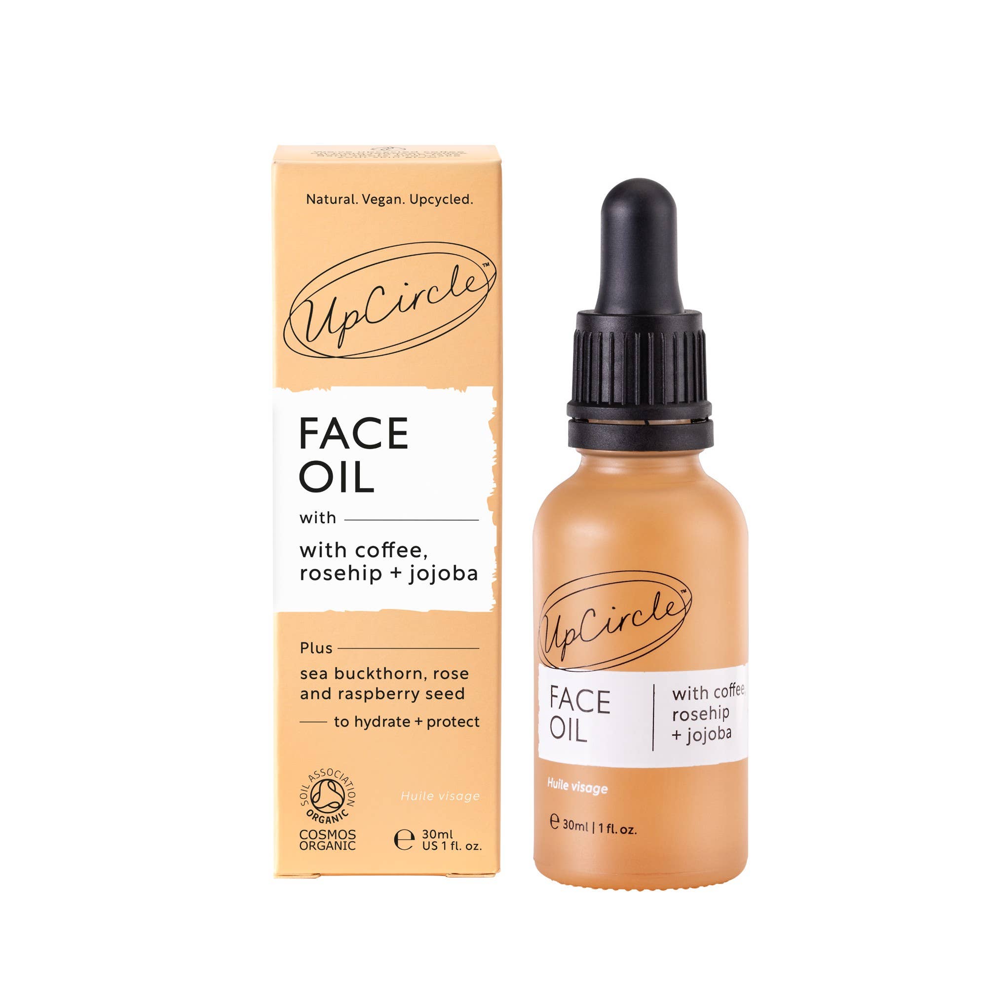 UpCircle Beauty UK – wholesale Facial oil – Collagen Boosting Vegan Organic Coffee + Rosehip Face Oil