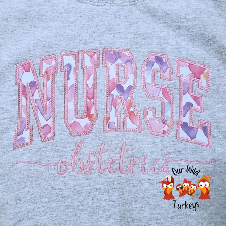 Nurse Crewneck for wholesale by Our Wild Turkeys