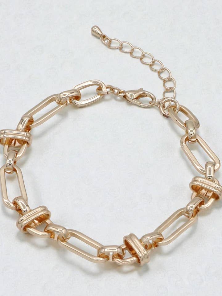 Statement Link Chain Metal Bracelet for wholesale by Mint & Shine