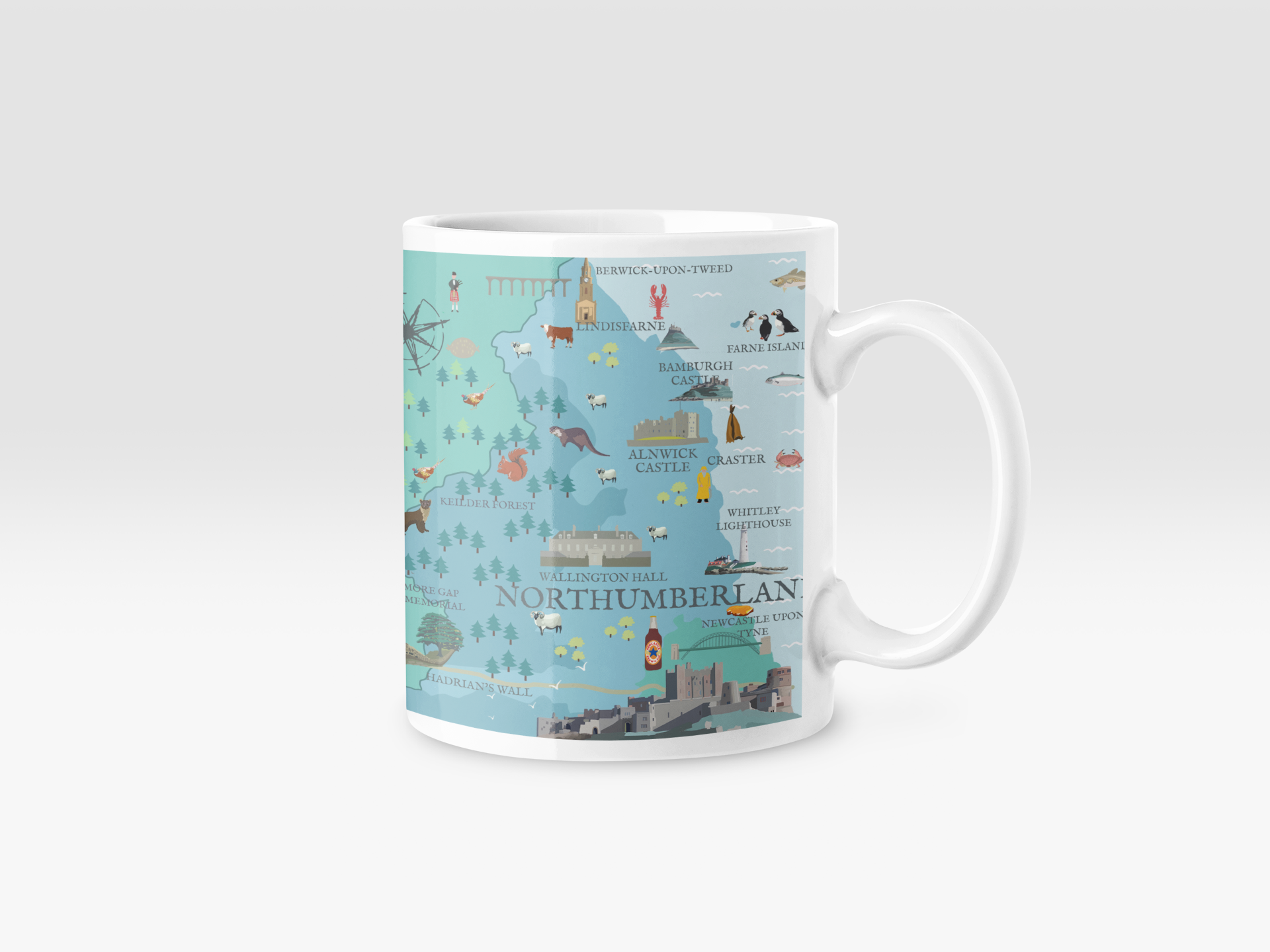 Betty Boyns Designs – wholesale Coffee mug – ILLUSTRATED MAP MUGS59