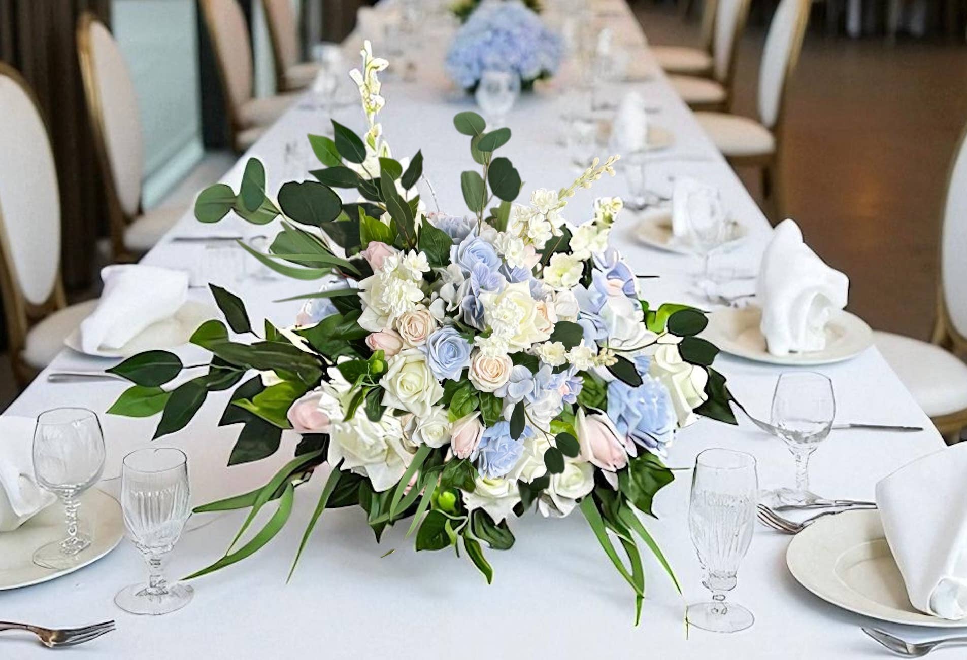 Angel Isabella - Wholesale Artificial Plant - 14"-Small Soft Touch Artificial Eucalyptus Stems5