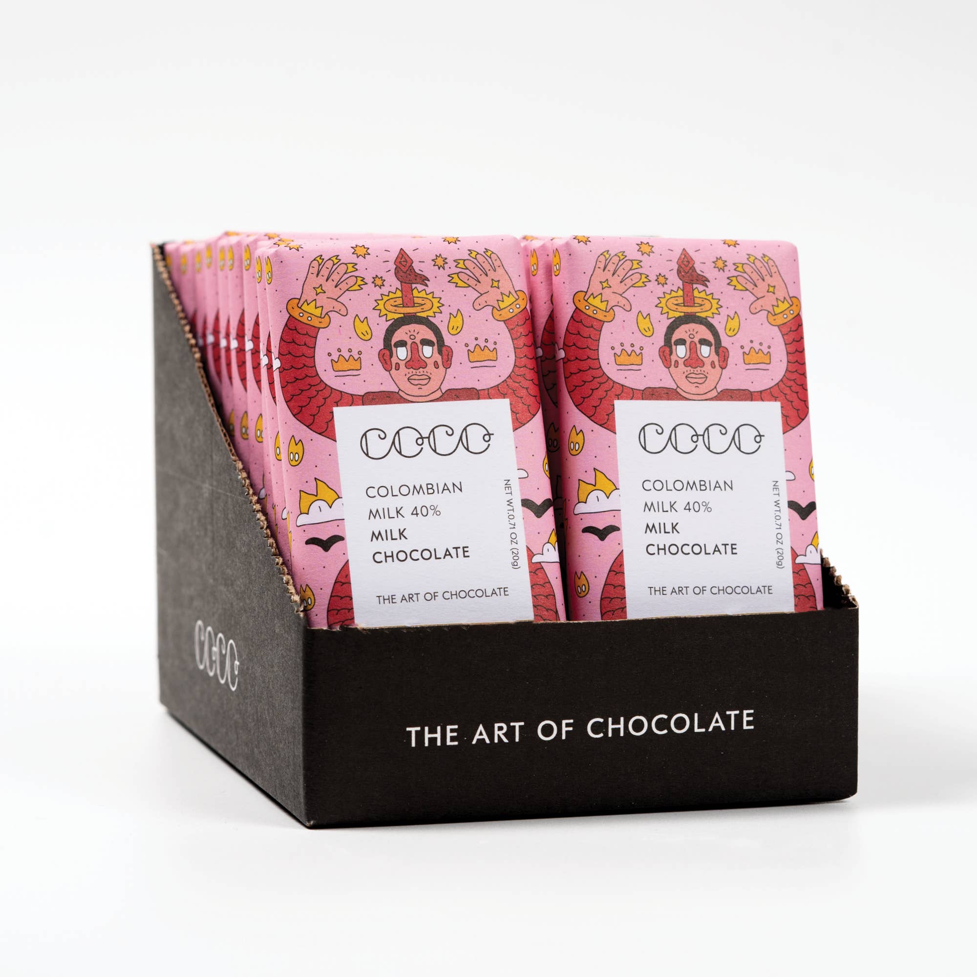 COCO Chocolatier [No duties when shipping to US!] - Wholesale Chocolate bar - Colombian Milk Mini Chocolate Bar (Pack of 24)1