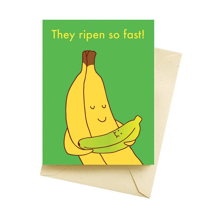 Seltzer Goods - Wholesale Baby Card - Banana Baby Cards0
