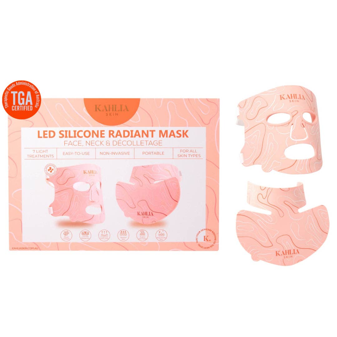 Kahlia Skin - Wholesale Skincare face mask - LED Silicone Radiant Mask - Face, Neck & Décolletage0