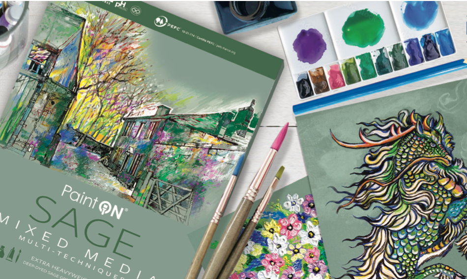 Exaclair - Wholesale Sketchbook/Sketchpad - PaintON Mixed Media Pads - 250g - Six Colors - Three Sizes22