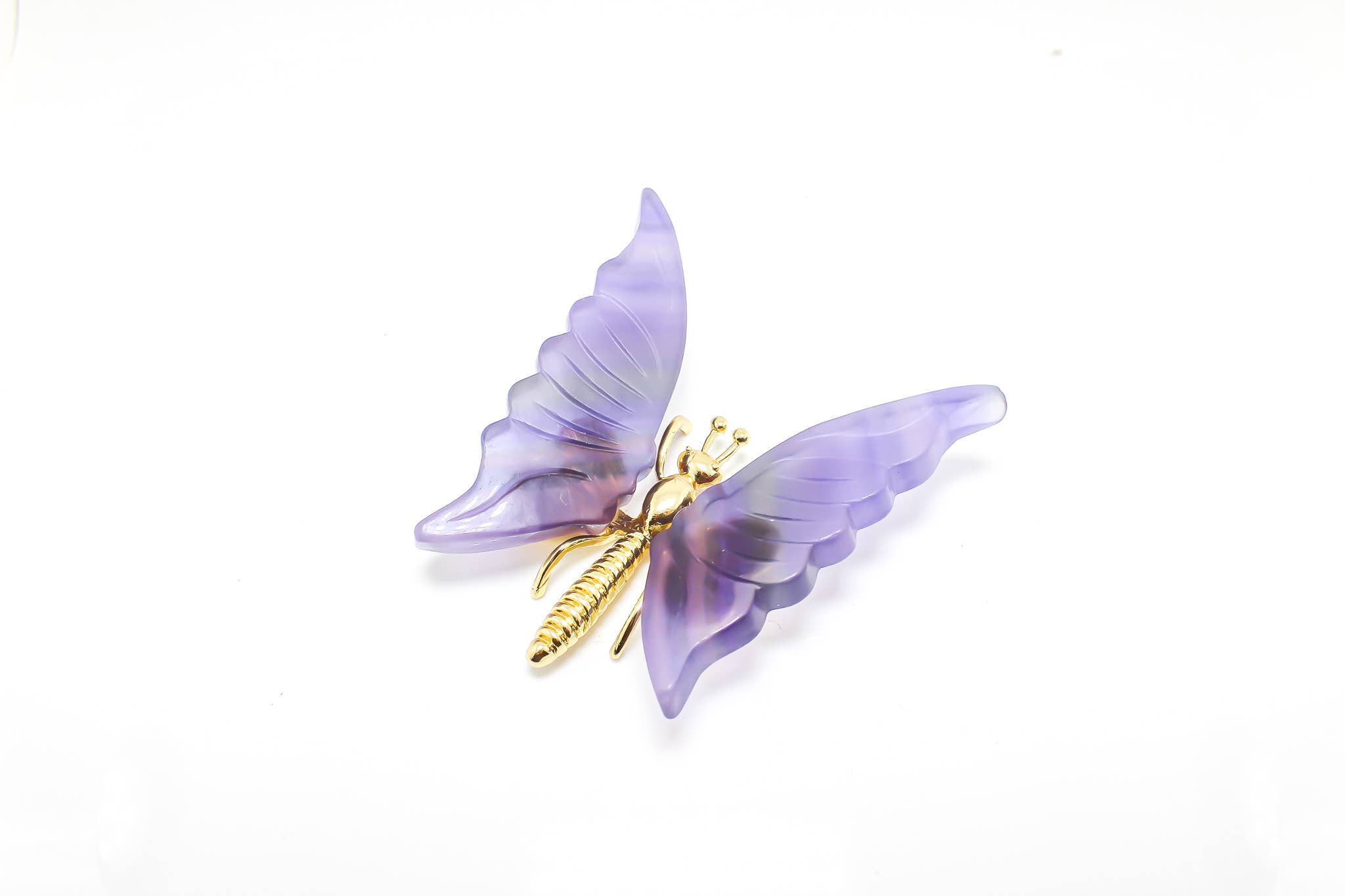 Quasar Gems USA - Wholesale Sculpture - Fluorite Butterfly3