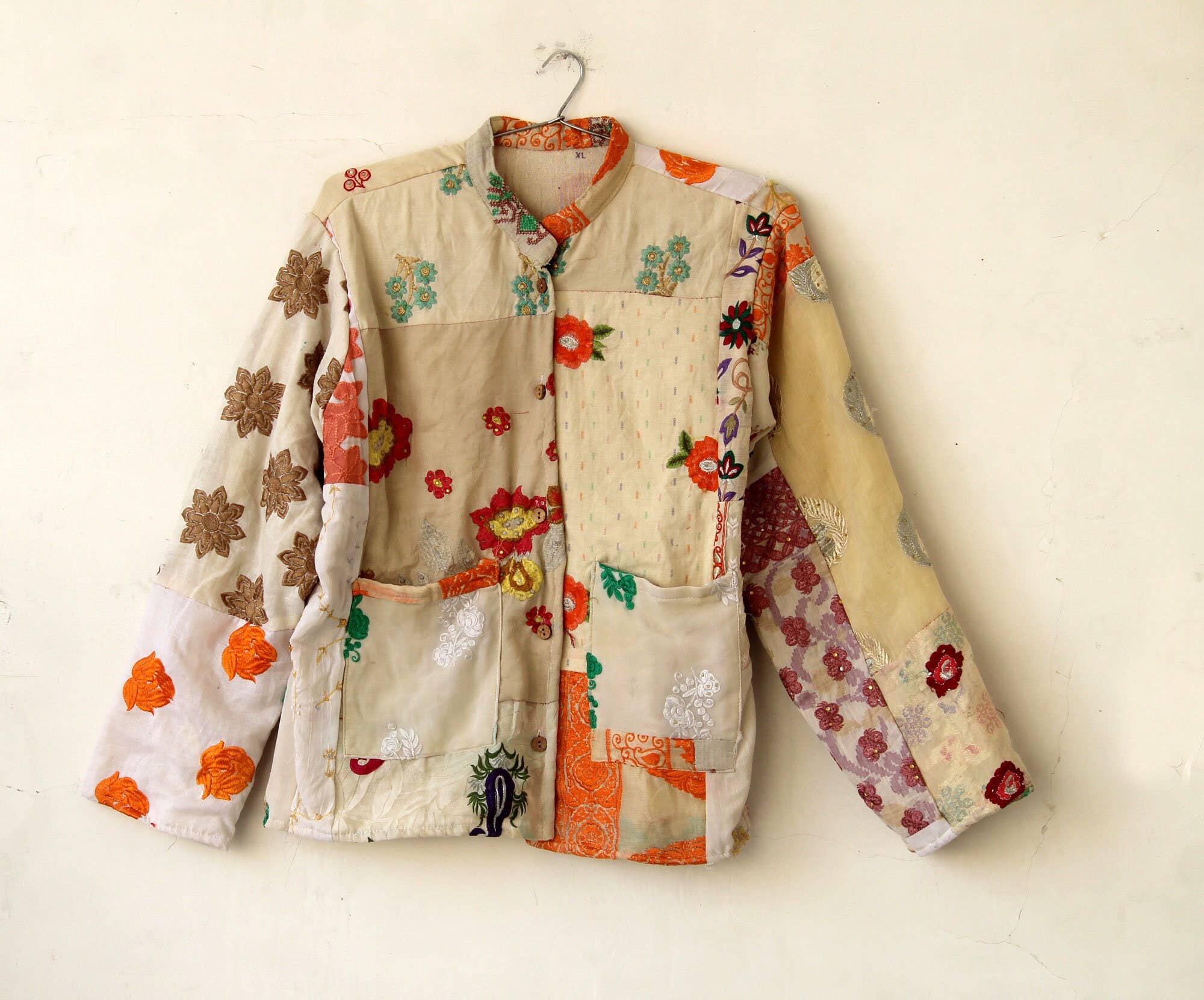 Bhawana Handicrafts - Wholesale Jacket - Women's - Handmade Cotton Patchwork Kantha Stitched Short Jacket0