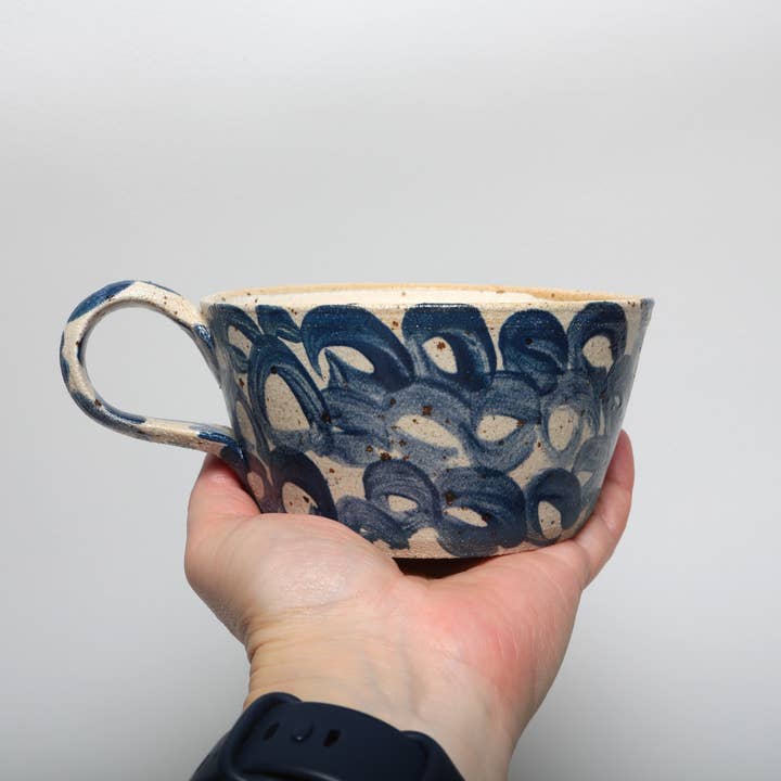 Polli Pots – wholesale Kaffekoppar – Kaffemugg med blått mönster