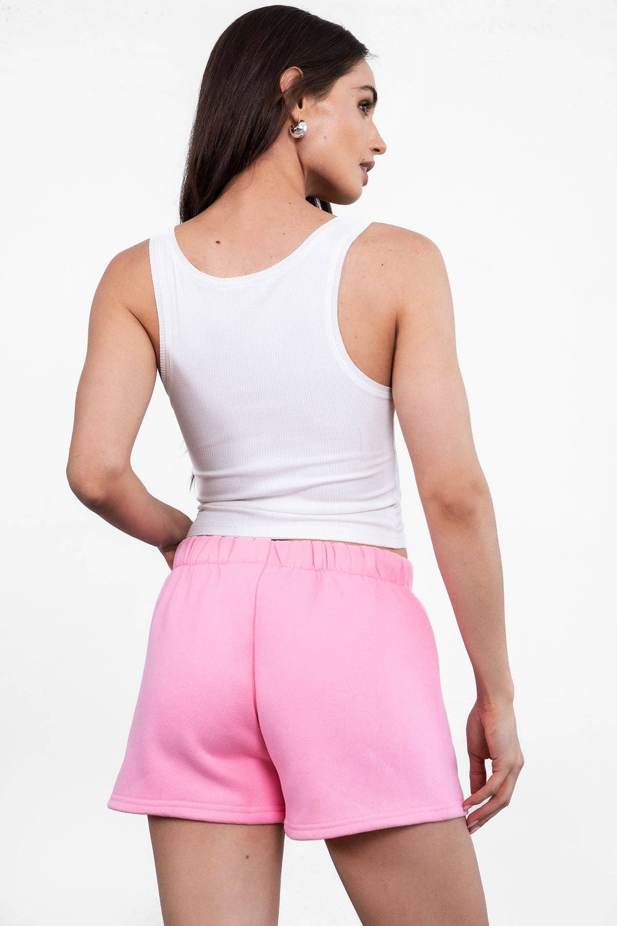 TICTOC - Wholesale Lounge Shorts - Women's - MOMO Plush Fleece Lounge High Waist Fleece Shorts49