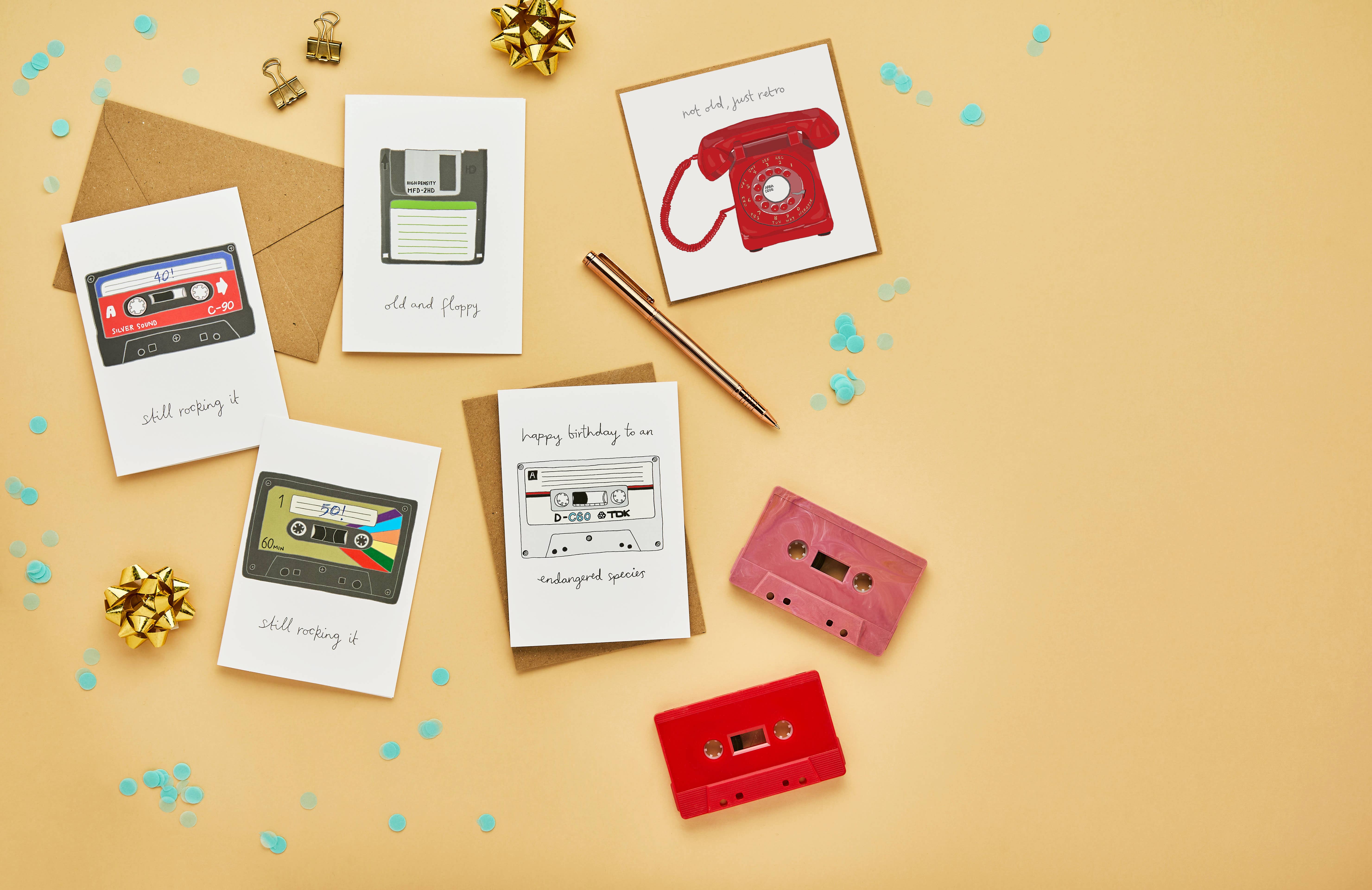 You've Got Pen On Your Face - Wholesale Birthday Card - Funny Retro Phone Birthday Card | Unisex Greeting Card5