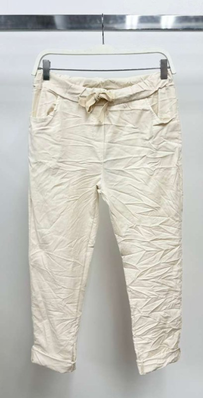 VENTI6 - Vendita all'ingrosso Pantalone - Donna - JOGGERS CON COULISSE INCRESPATI A TINTA UNITA (50060)31