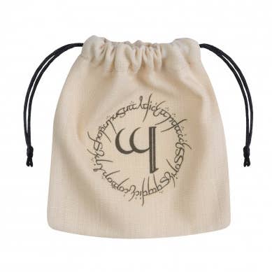 Cardshouse - Wholesale Dobbelstenen - Elvish Dobbelzak beige en zwart0