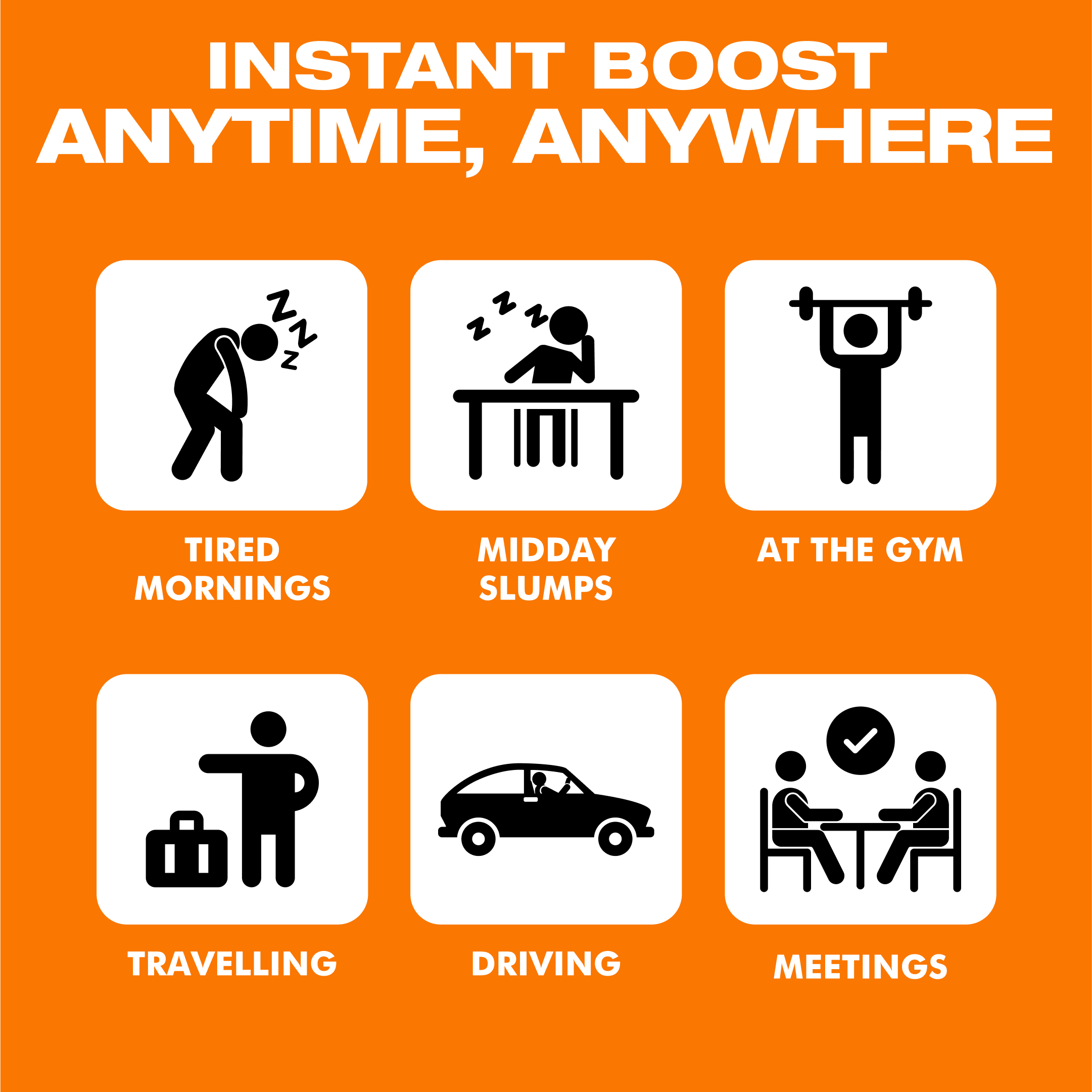 Energy Bytes – Suplemento/vitamina oral por atacado – Gomas de Cafeína Energy Bytes | Orange Crush | Pacote com 15