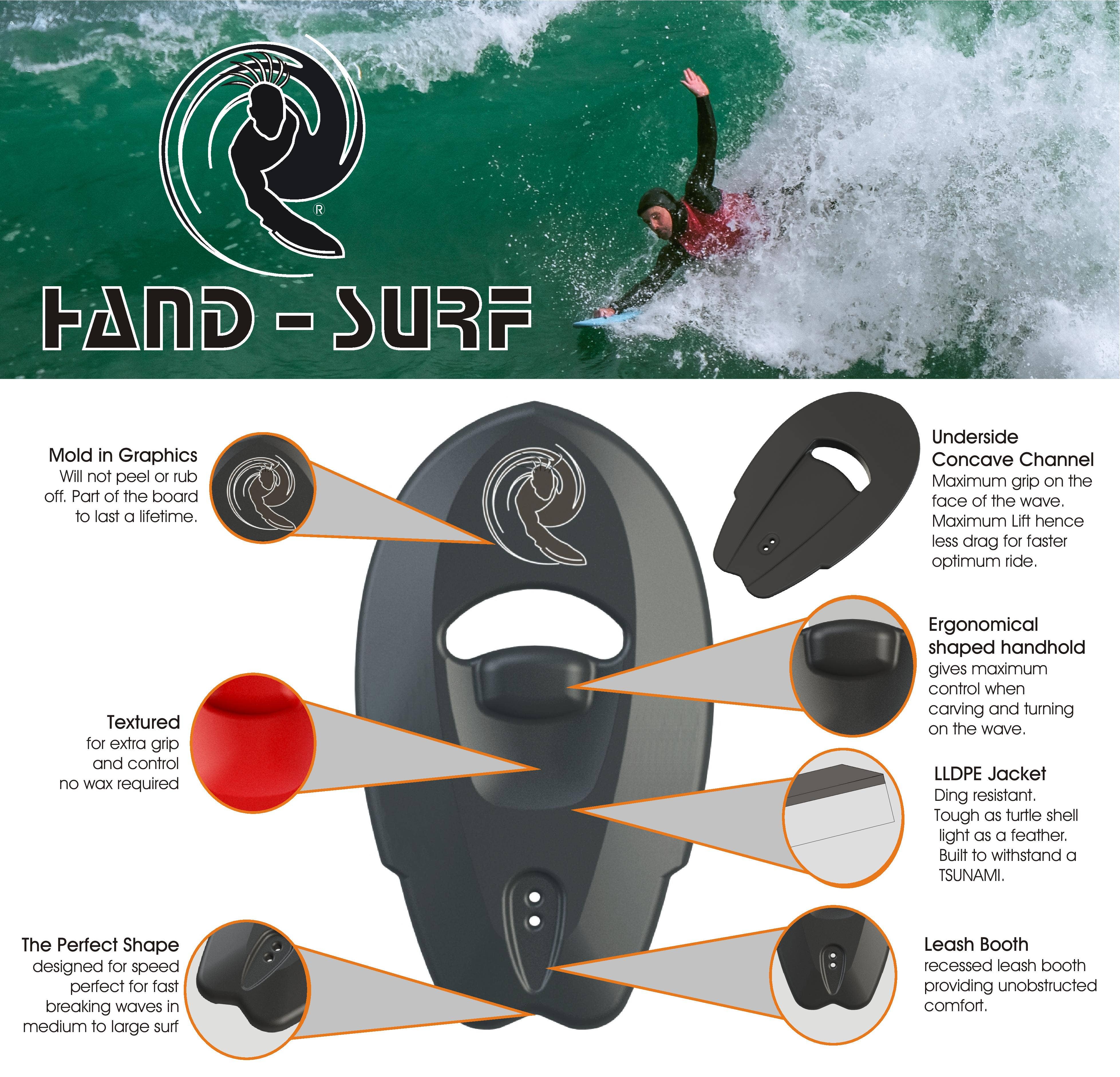 Afri-Imports - Wholesale Sporting Accessories - Hand Surf Board with leash and bag5