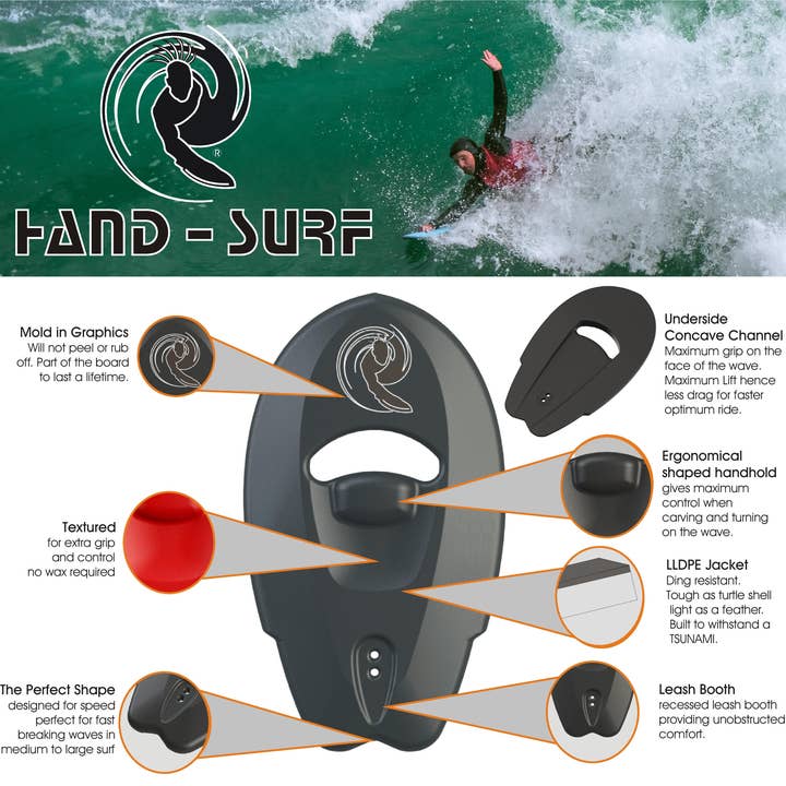 Afri-Imports - Wholesale Sporting Accessories - Hand Surf Board with leash and bag5