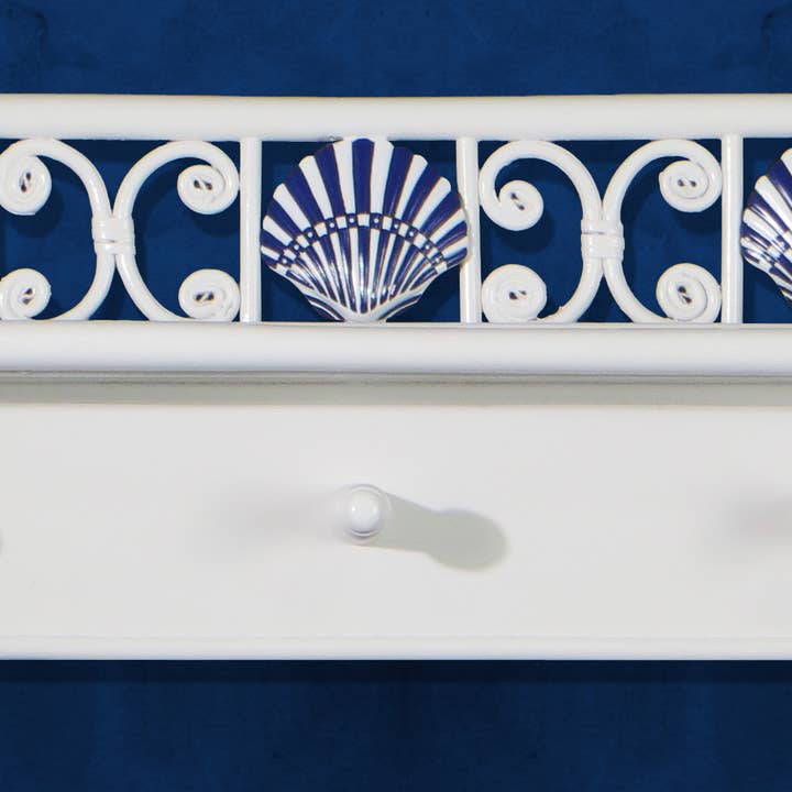 Key West Kapstok Wit voor wholesale door Spice Islands Coastal