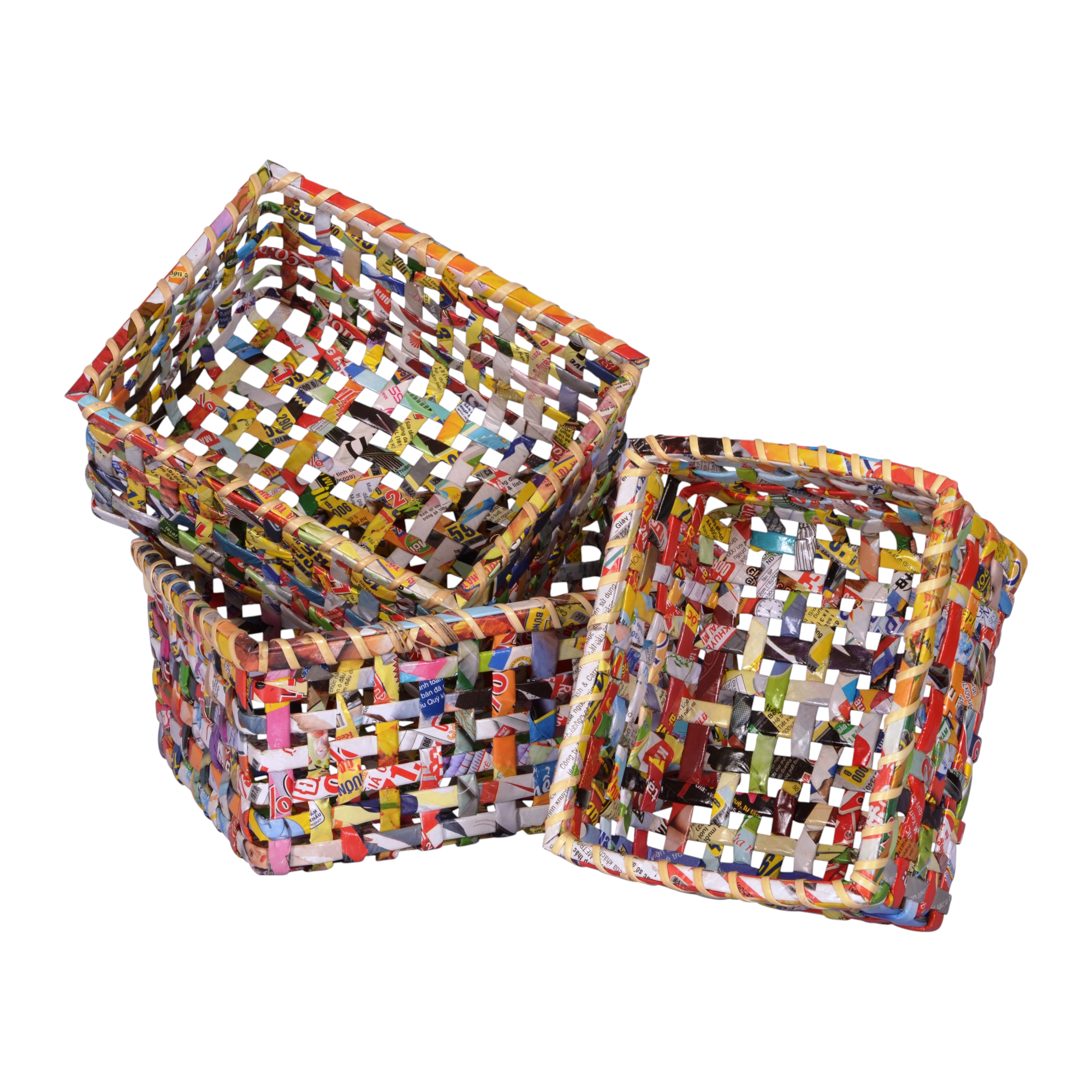 The Upcycled Paper Company - Wholesale Basket - Baskets - Set of 3 - Recycled Paper3