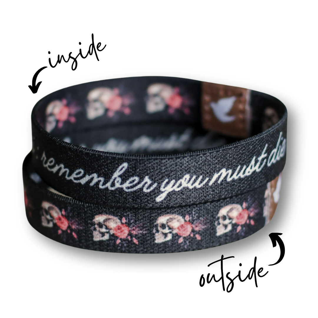 Pink Salt Riot - Wholesale Woven/Braided Bracelet - Limited Edition Memento Mori Women’s TruthBand5