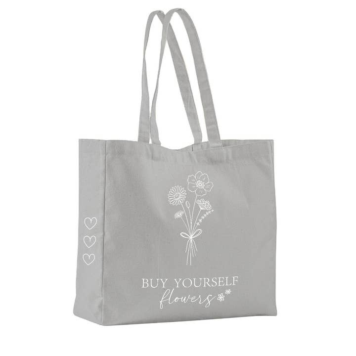 Bake Affair GmbH - Wholesale Tote Bag - Women's - Cotton bag "Buy yourself flowers"2