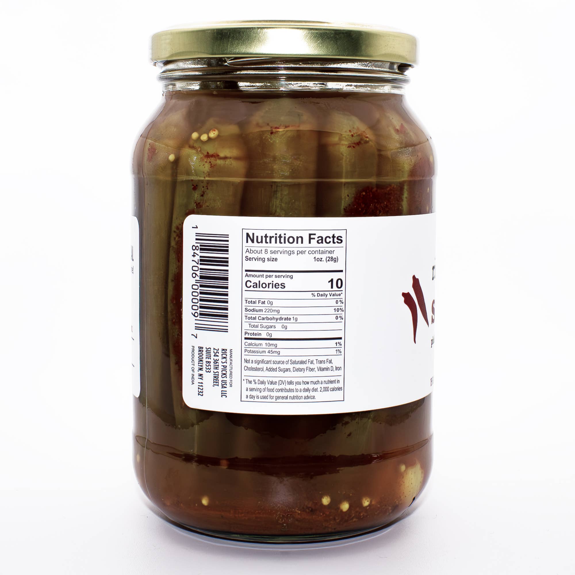 Rick's Picks - Wholesale Pickled Vegetables - Smokra Spicy Pickled Okra  - Case of 6 jars2