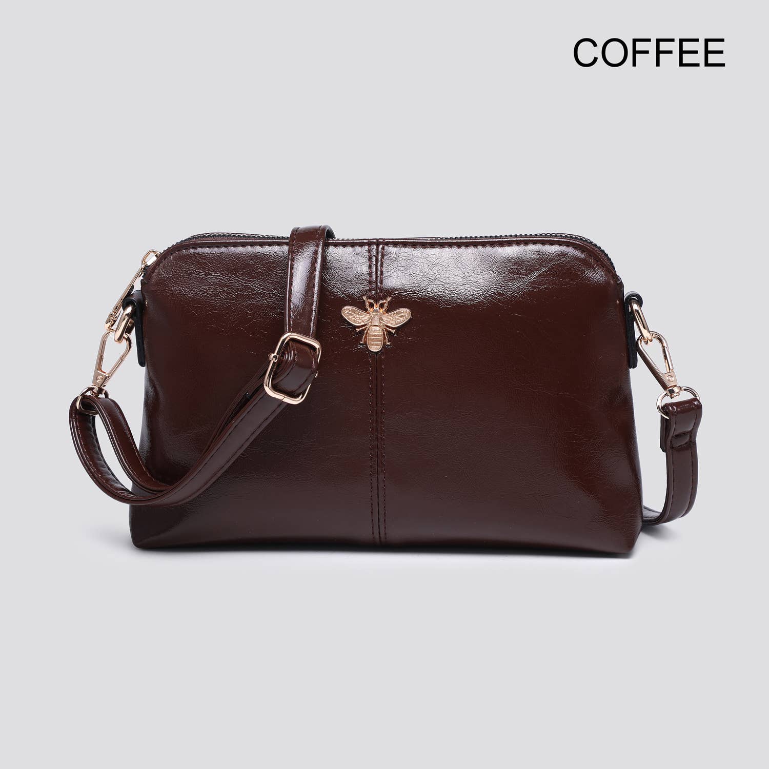 House of Milano – wholesale Crossbody bag – Women's – Faux Leather Crossbody Bag with Bee Logo # 267016