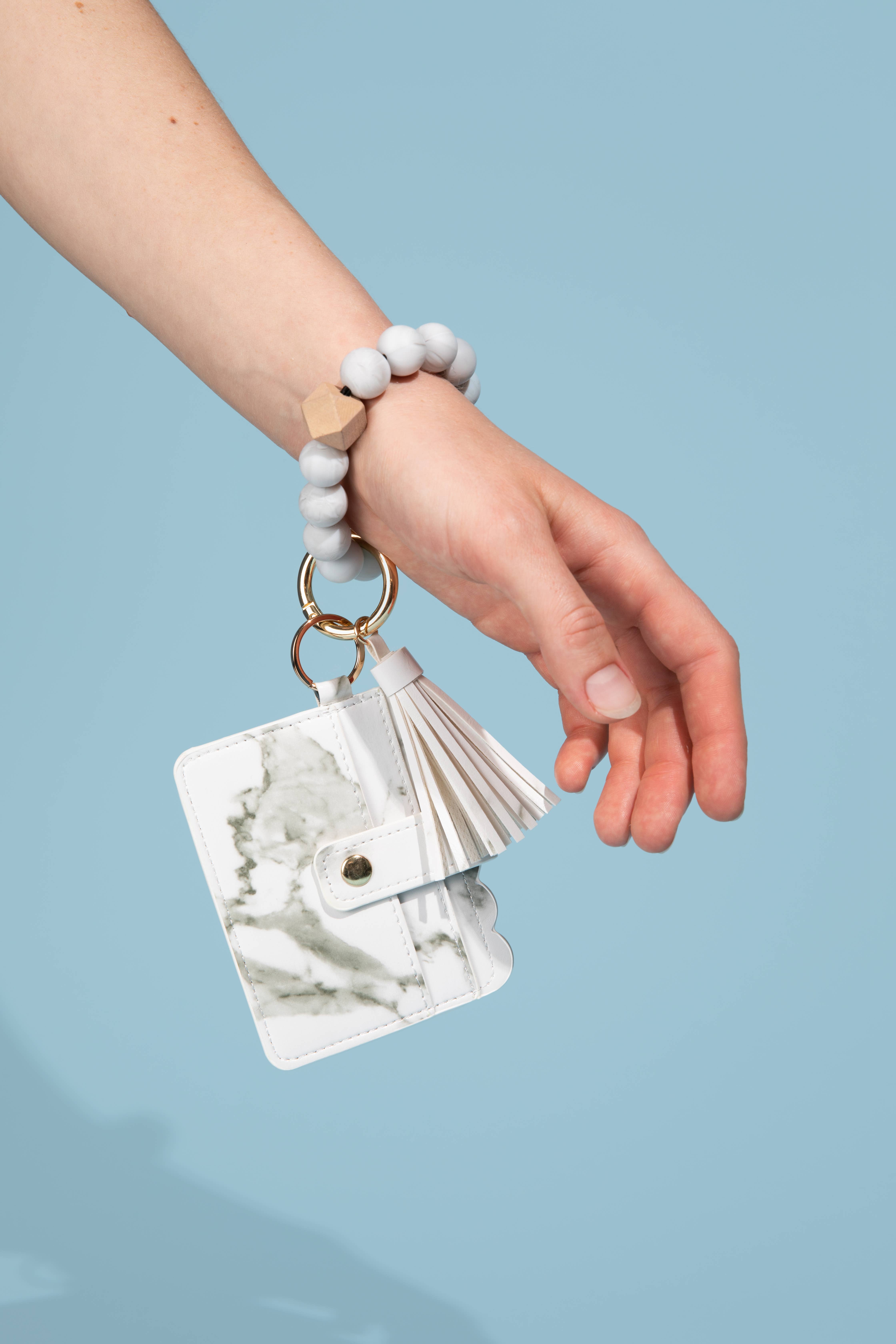 Sparkle Being - Wholesale Wristlet - Silicone Wristlet Wallet Keychain - Cute Card Holder (Jane)8